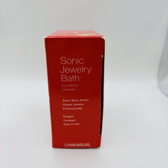 Connoisseurs Sonic Jewelry Bath Cordless Cleaner - NEW. Model # 1035 - Picture 4 of 10